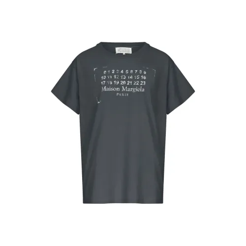 Maison Margiela Промытый черный Женские футболки