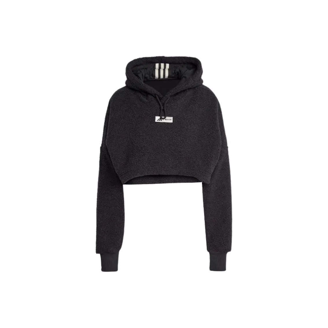 Adidas Moon Boot Cropped Hoodie Black