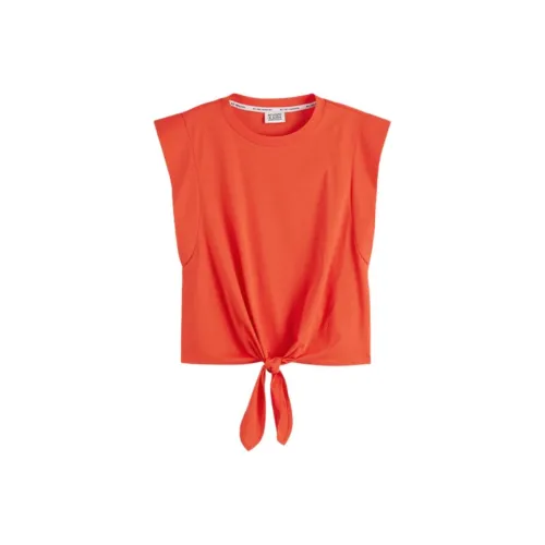 Scotch&Soda Оранжево-красные Женские Рубашки T