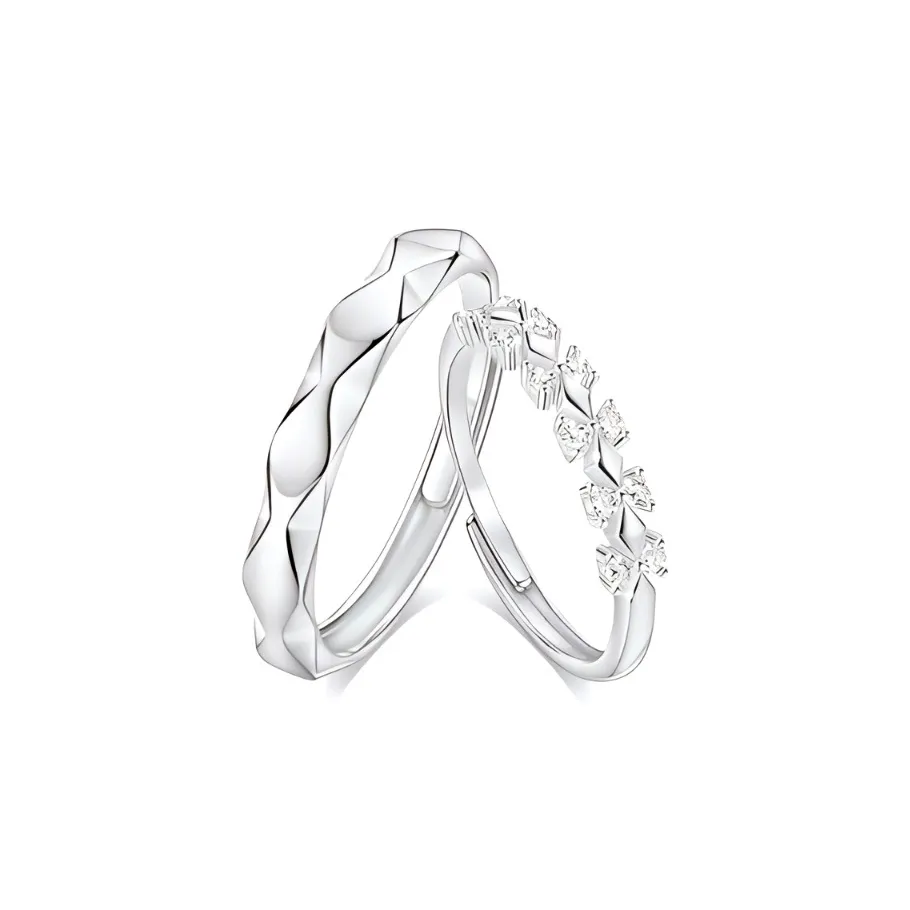 Asia Star Sterling Silver Rings Unisex