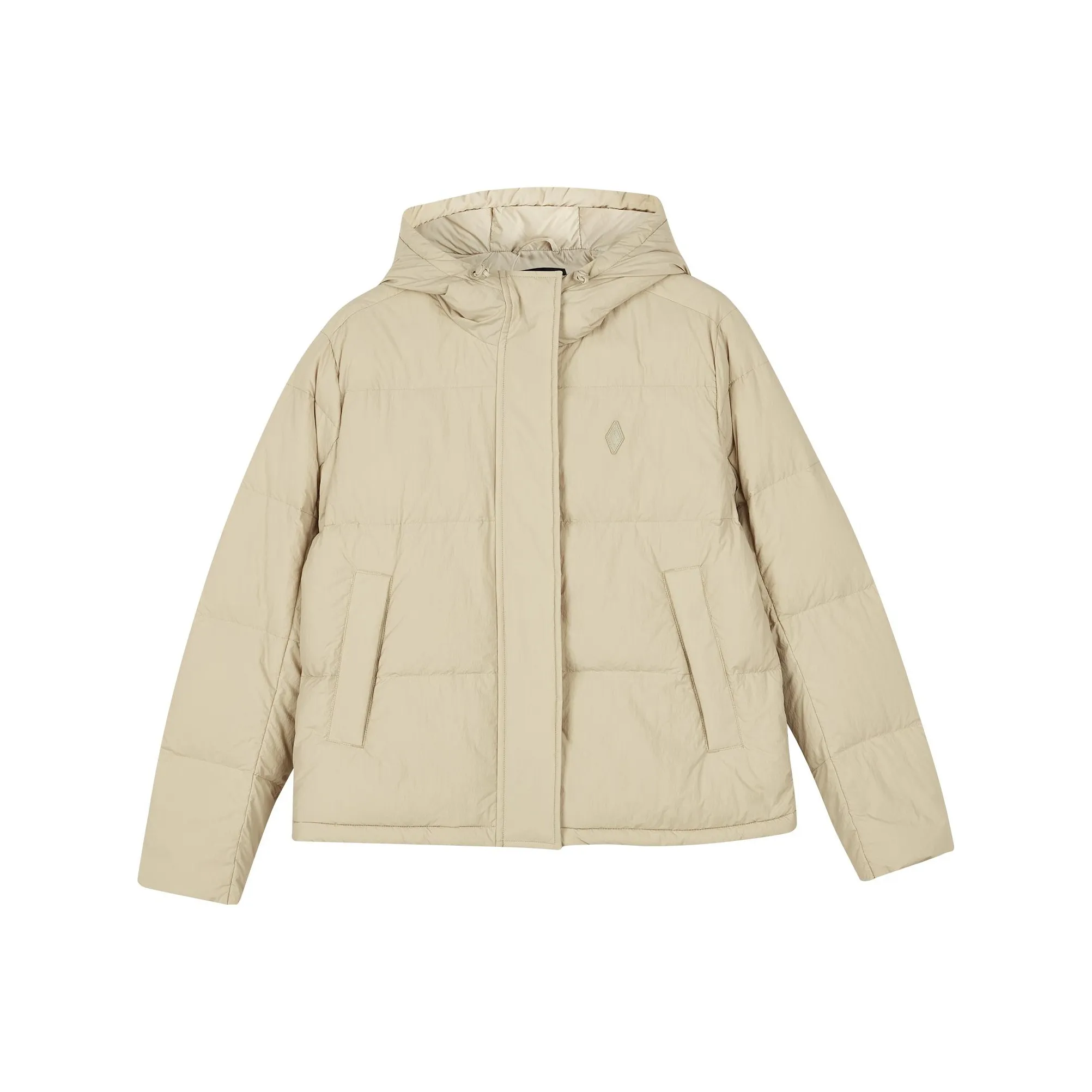 Skechers Пуховик Женский Бежевый Коричневый