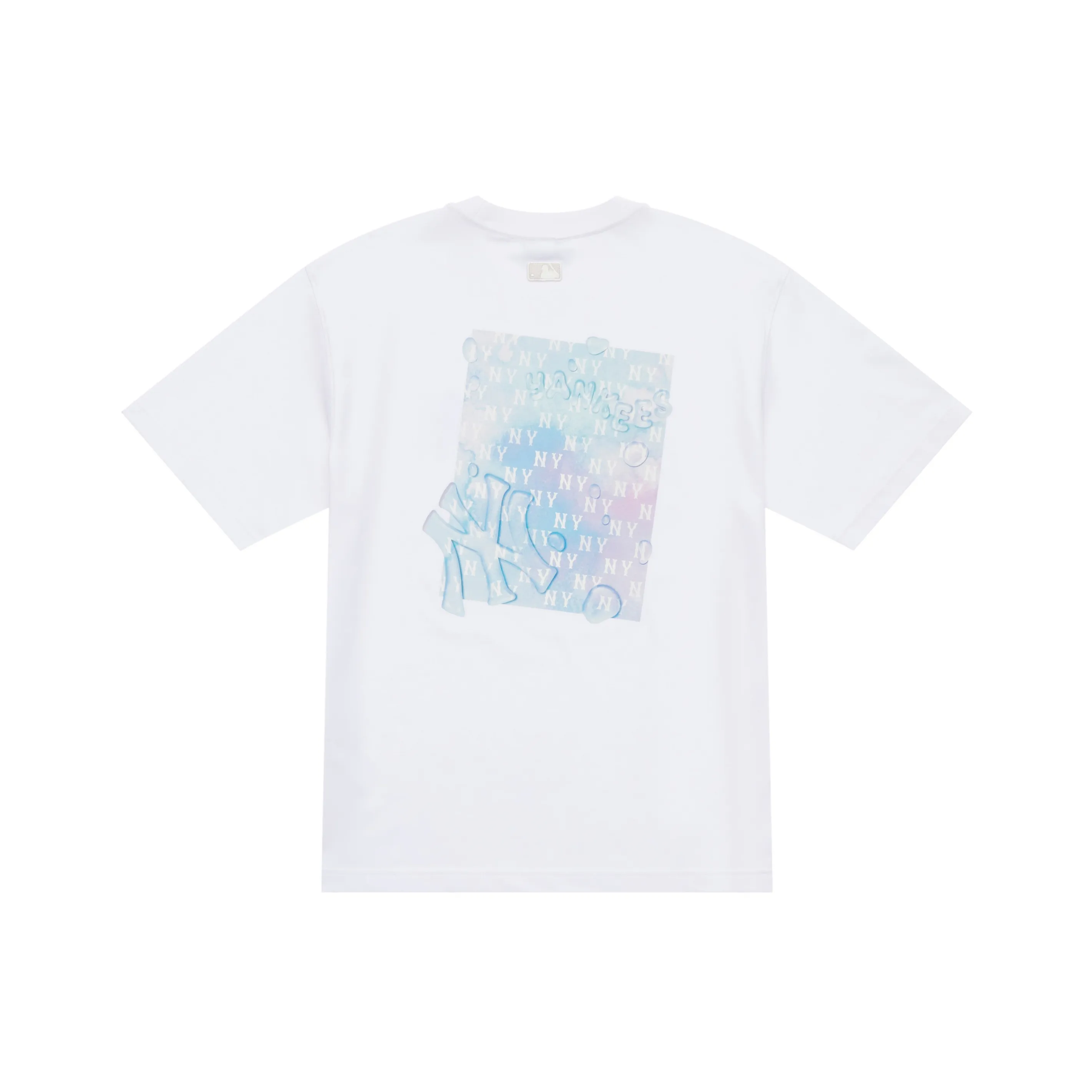 MLB Base Logo New York Yankees SS25 T-Shirt Unisex Standard White MLB Base Logo Нью-Йорк Янки SS25 Футболка Унисекс Стандартный Белый