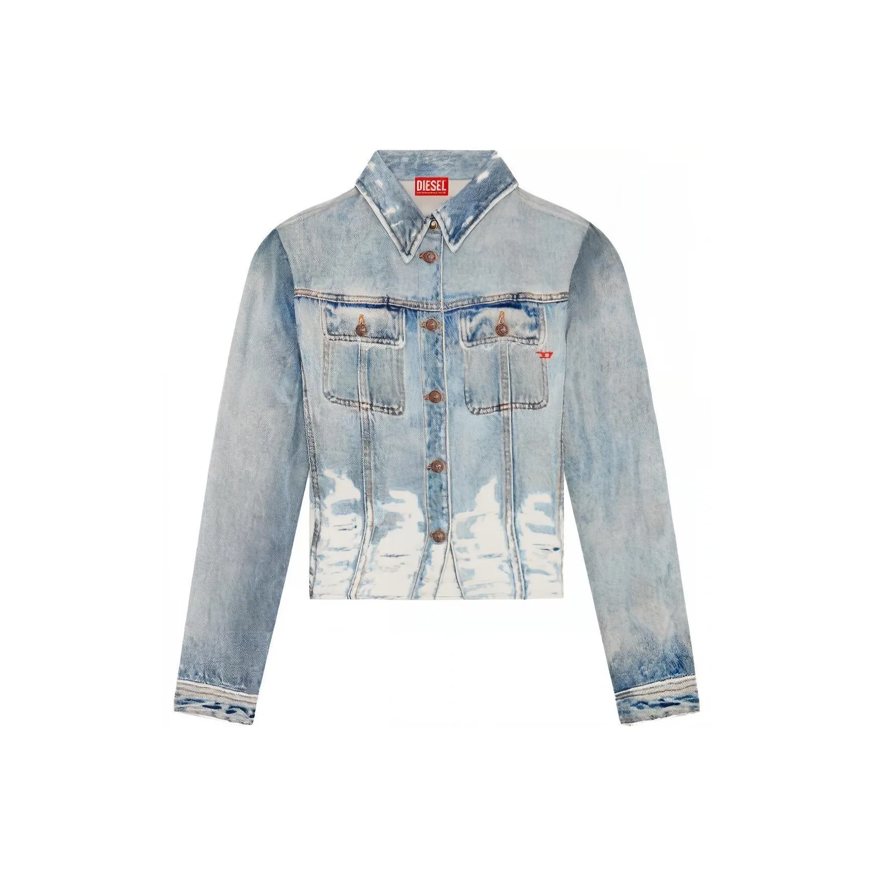 DIESEL Slim Fit Trucker Jacket 'Blue'