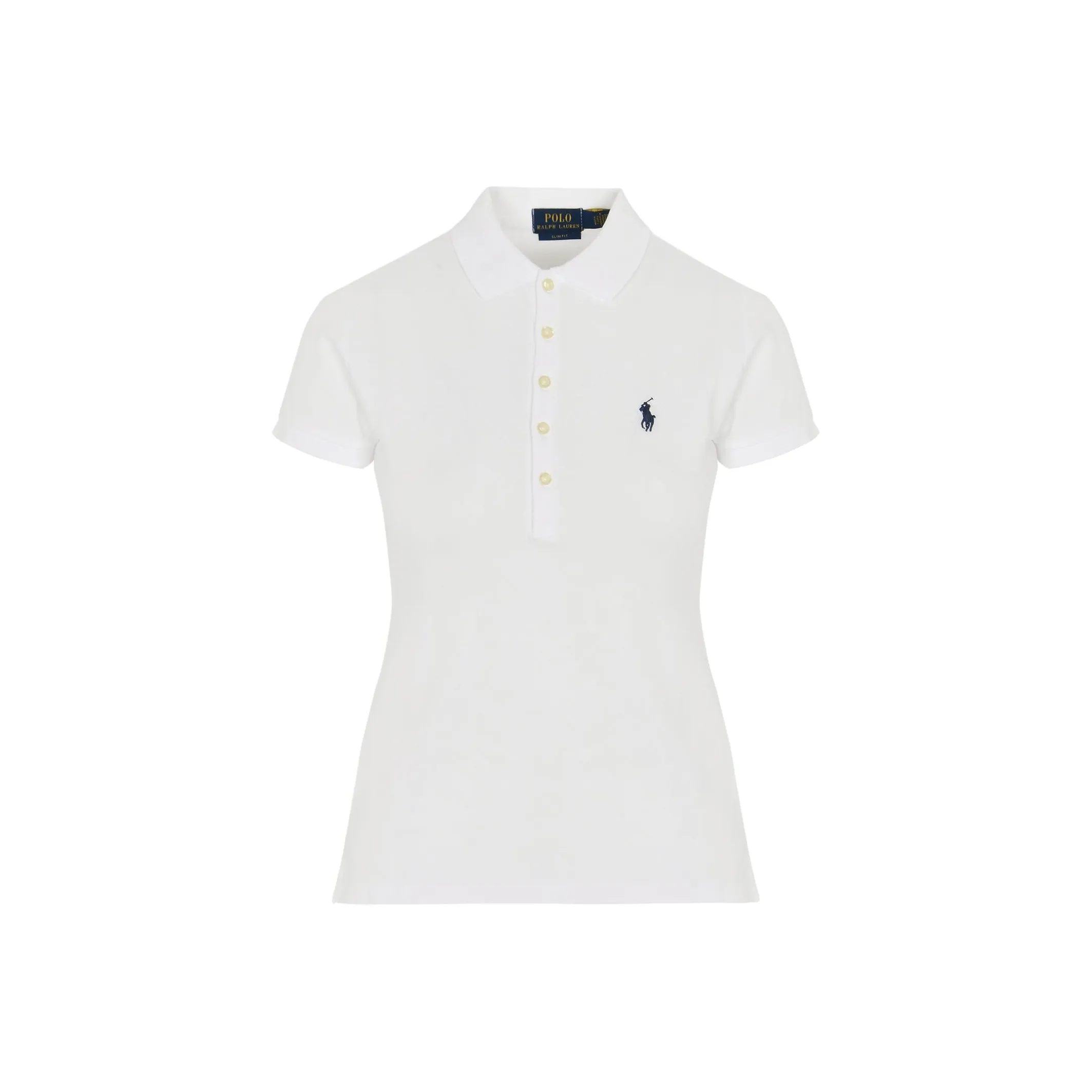 Polo Ralph Lauren Straight Hem Logo Embroidered Polo Shirt