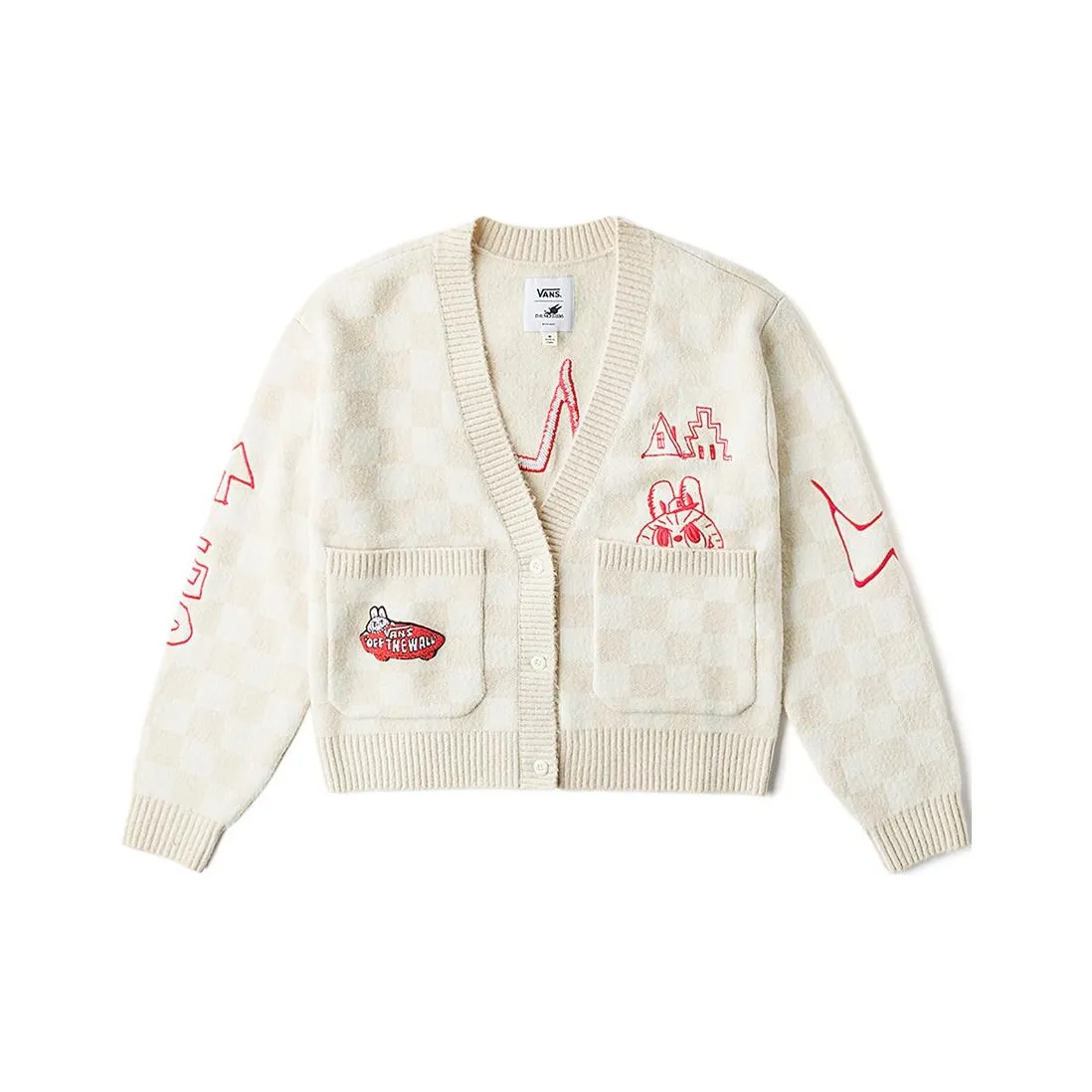 Vans x THE MONSTERS Knitwear Women's Sand Checkerboard