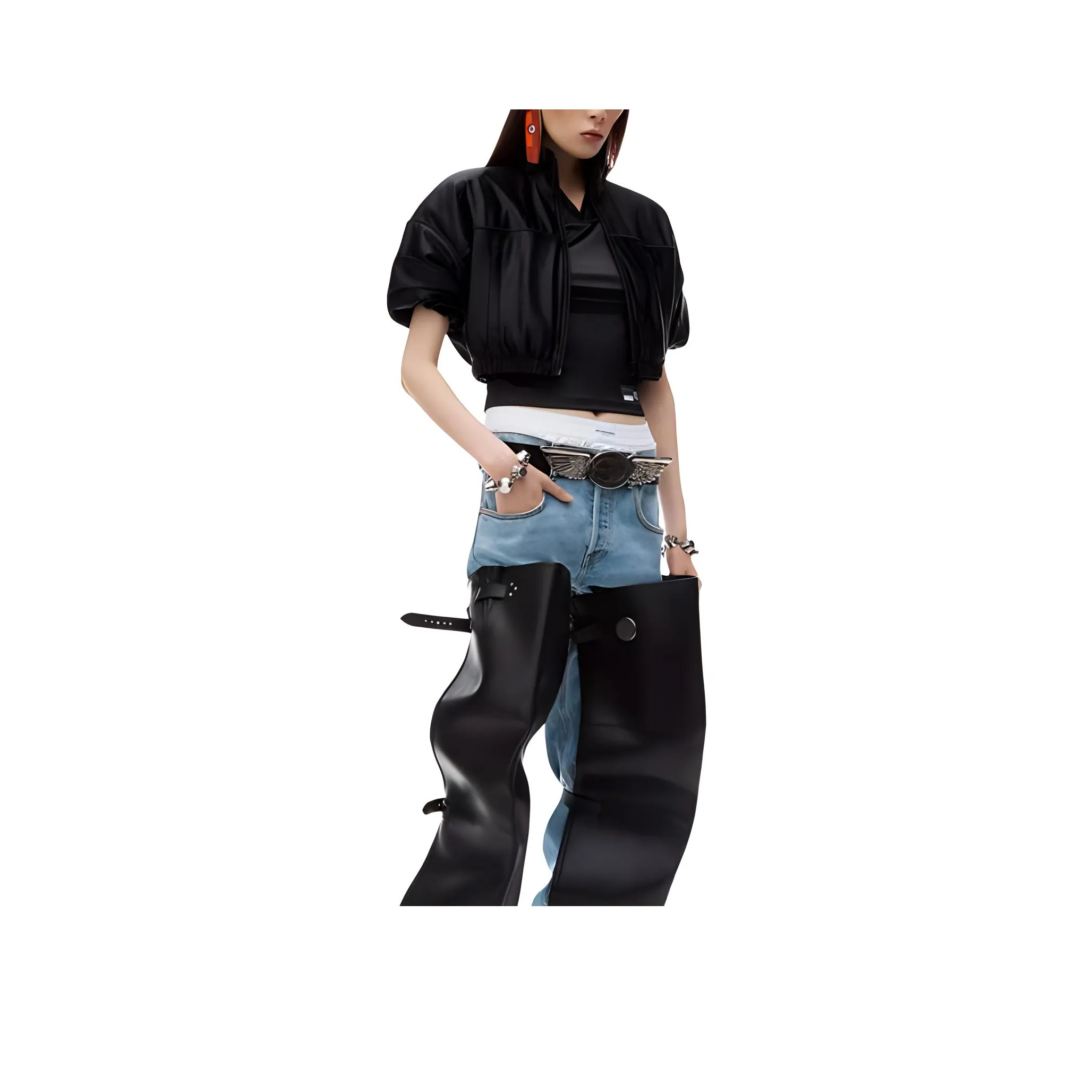 Alexander Wang FW24 Куртки и Пальто Женские Черные