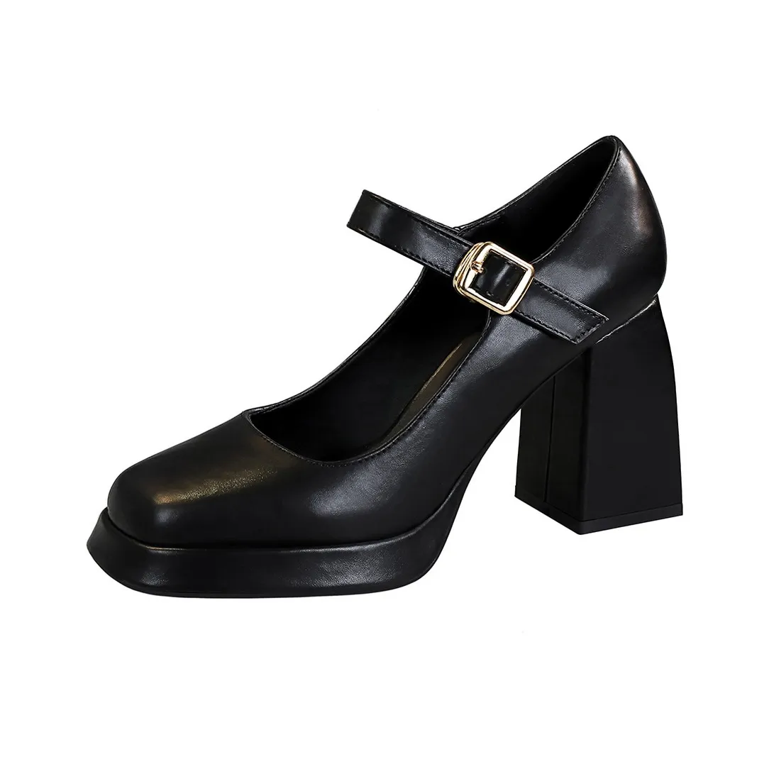 GOSO Квадратный каблук Mary Jane Женские обувь