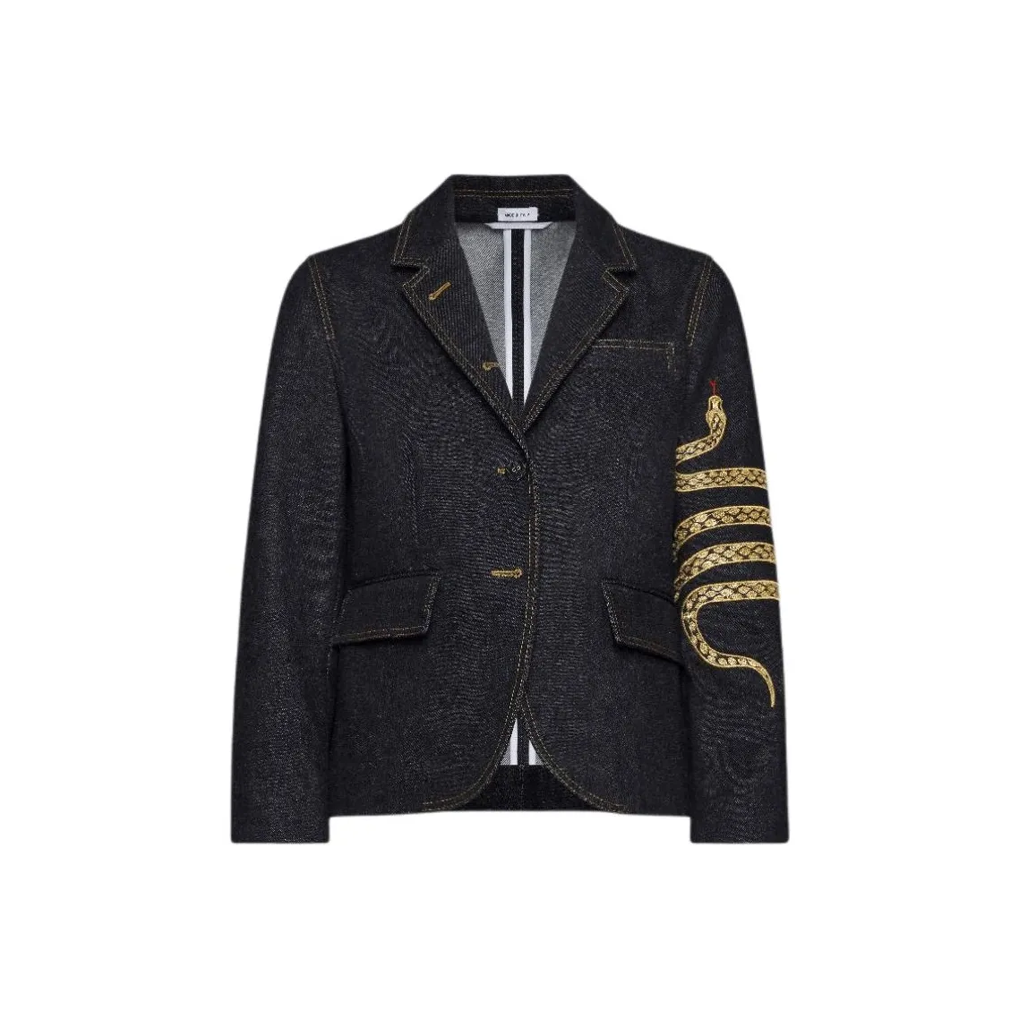 THOM BROWNE Snake motif Denim Blazer