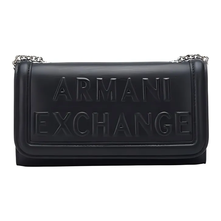 ARMANI EXCHANGEAE Fabric Shoulder Bag, Crossbody Bag Trumpets Women's Black