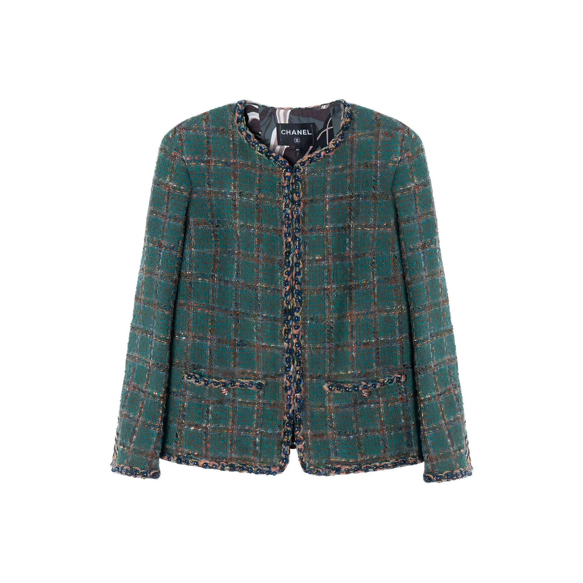 CHANEL Jackets Coats Women's Green