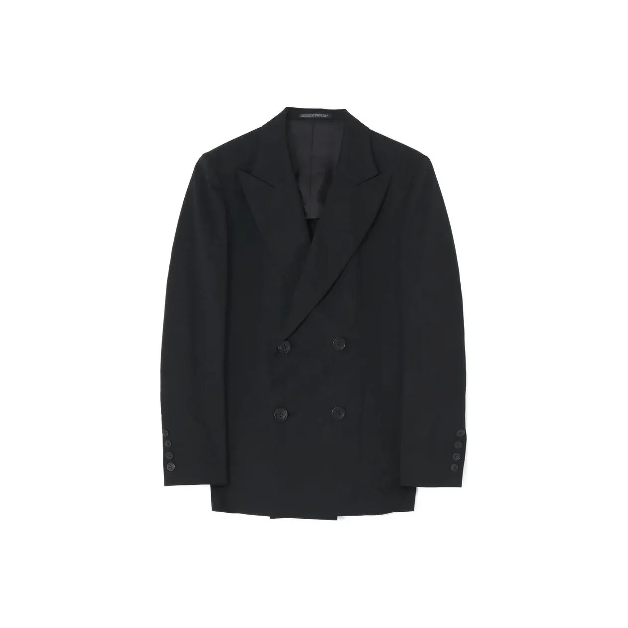 Yohji Yamamoto Pleat detail Double breasted Blazer