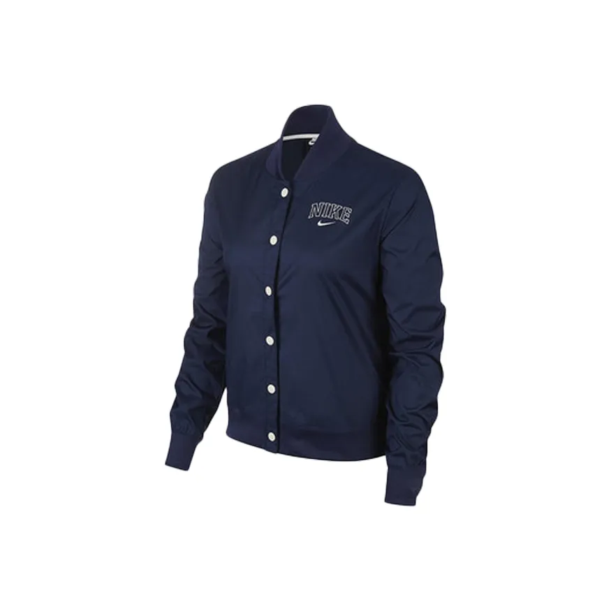Nike Varsity Jackets Coats Women's Marine Blue