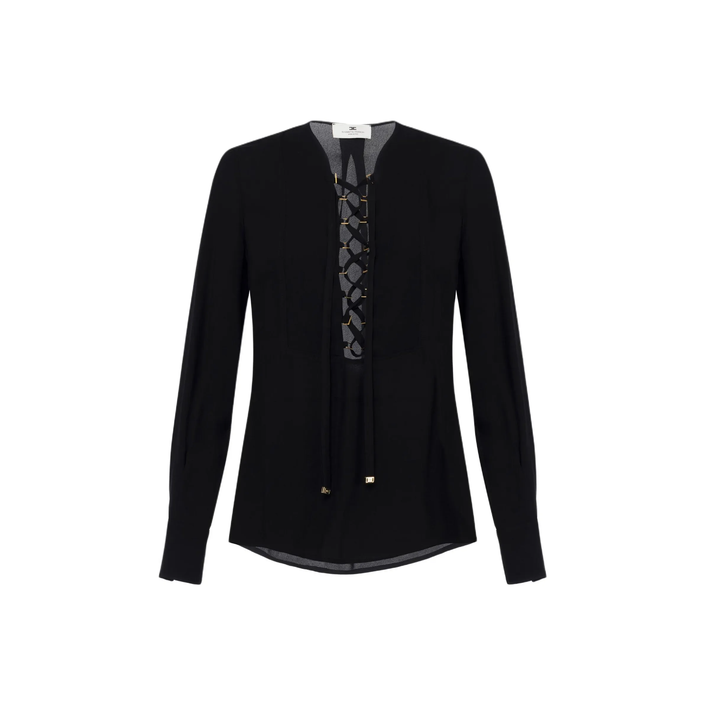 Elisabetta Franchi Laced Long Sleeved Blouse
