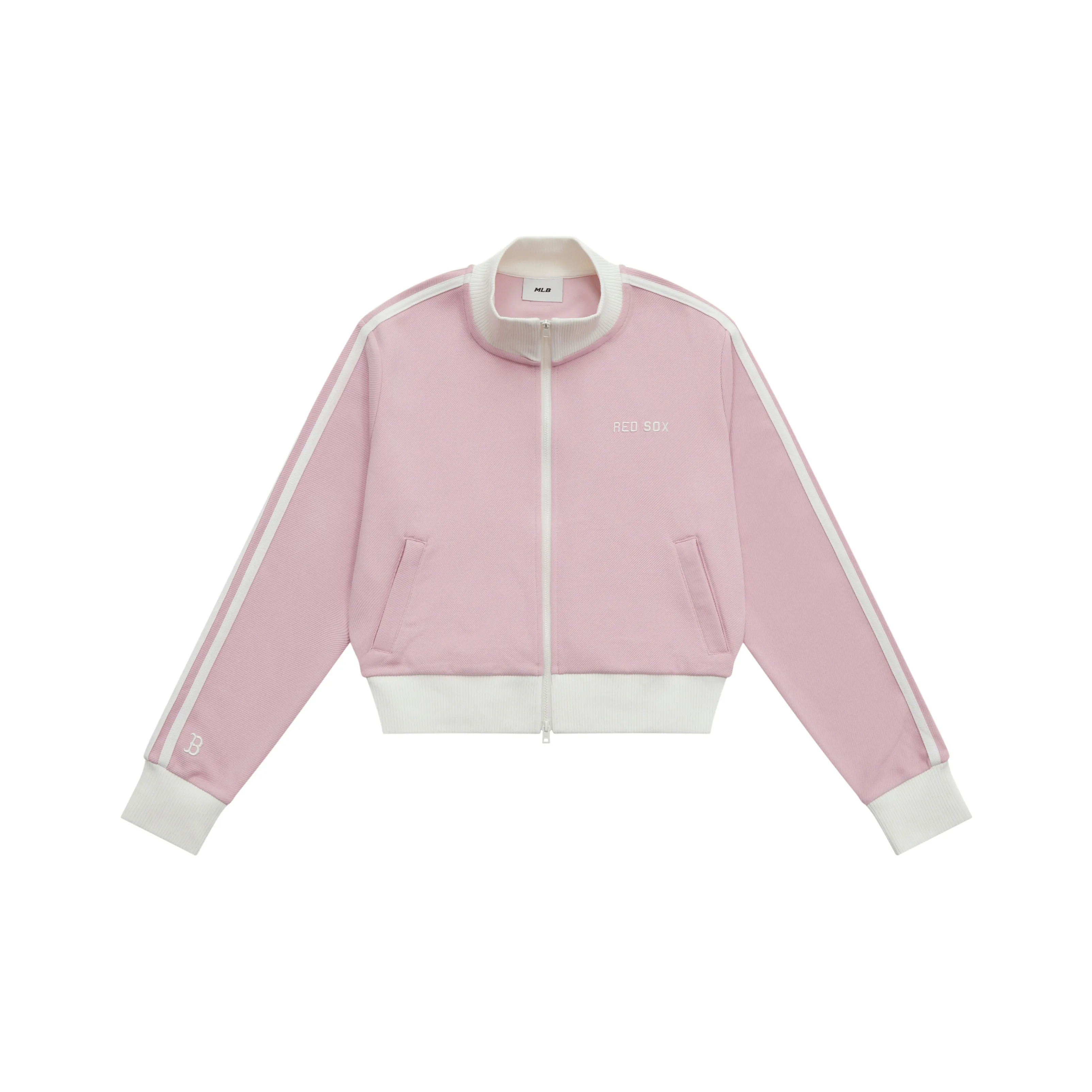 MLB MLB Preppy Style Collection Boston Red Sox SS25 Jackets Coats Women's Heather Gray Pink