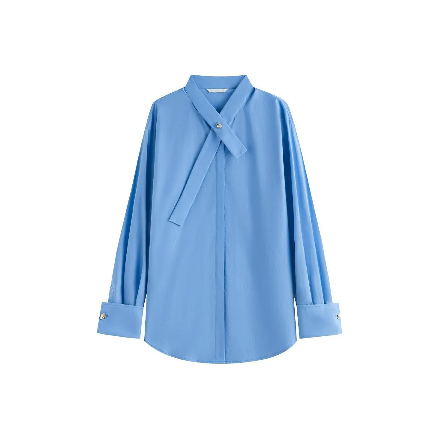 FANSILANEN 100% хлопок Свободный крой Длинный рукав Рубашка Женская