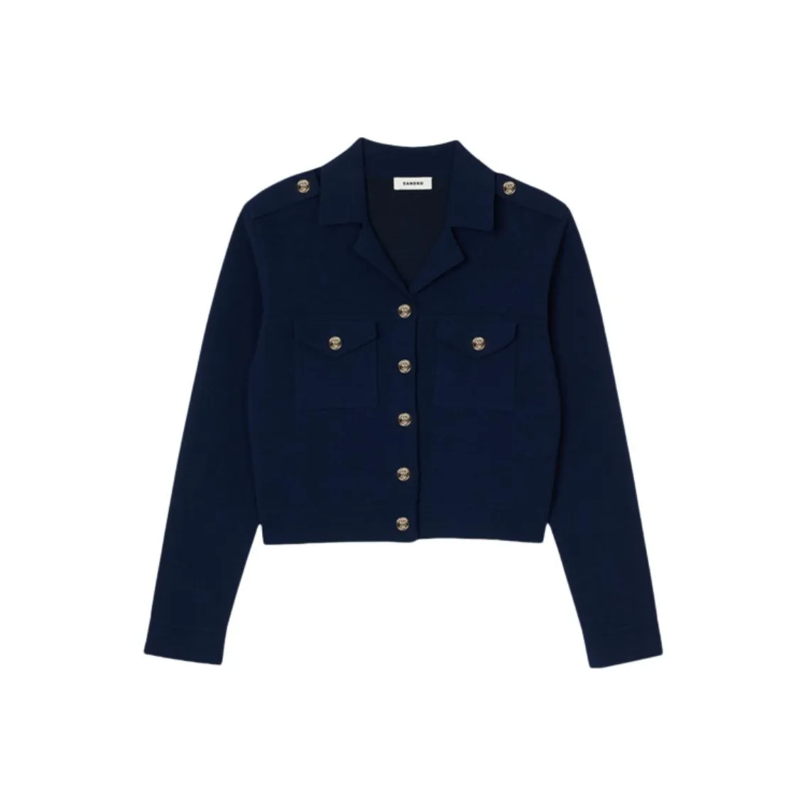 Sandro Notched lapels Fleece Blazer