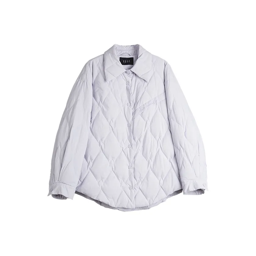 ELLE Пуховик Женский Светло-фиолетовый