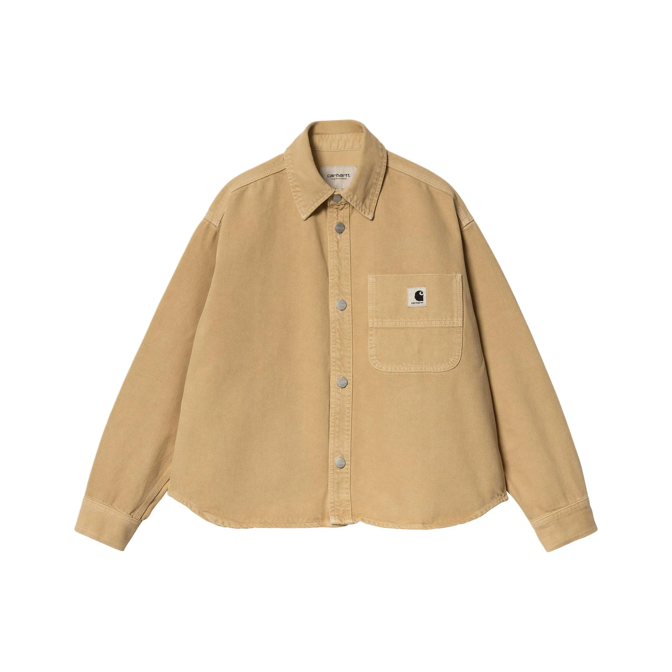 Carhartt WIP SS24 W' Georgia Рубашка Jac Куртки Пальто Женские Камень Краситель