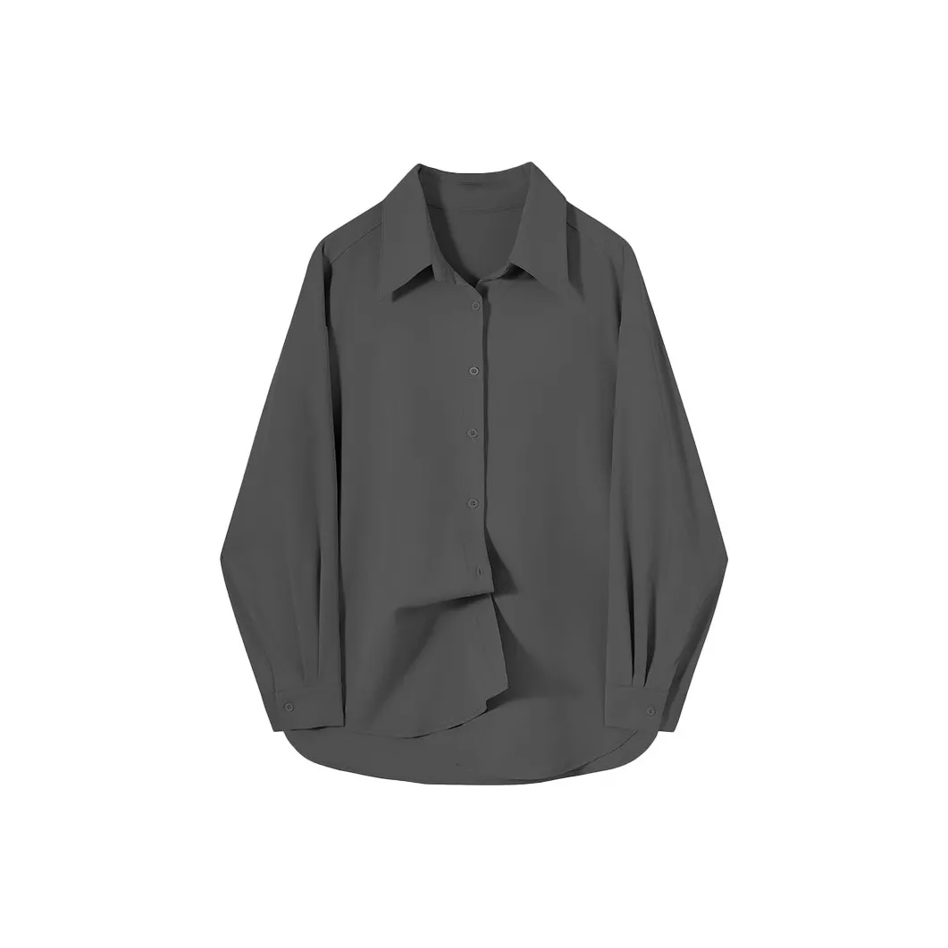 SLEEP AT 11 Рубашка Женская Темно-Серый