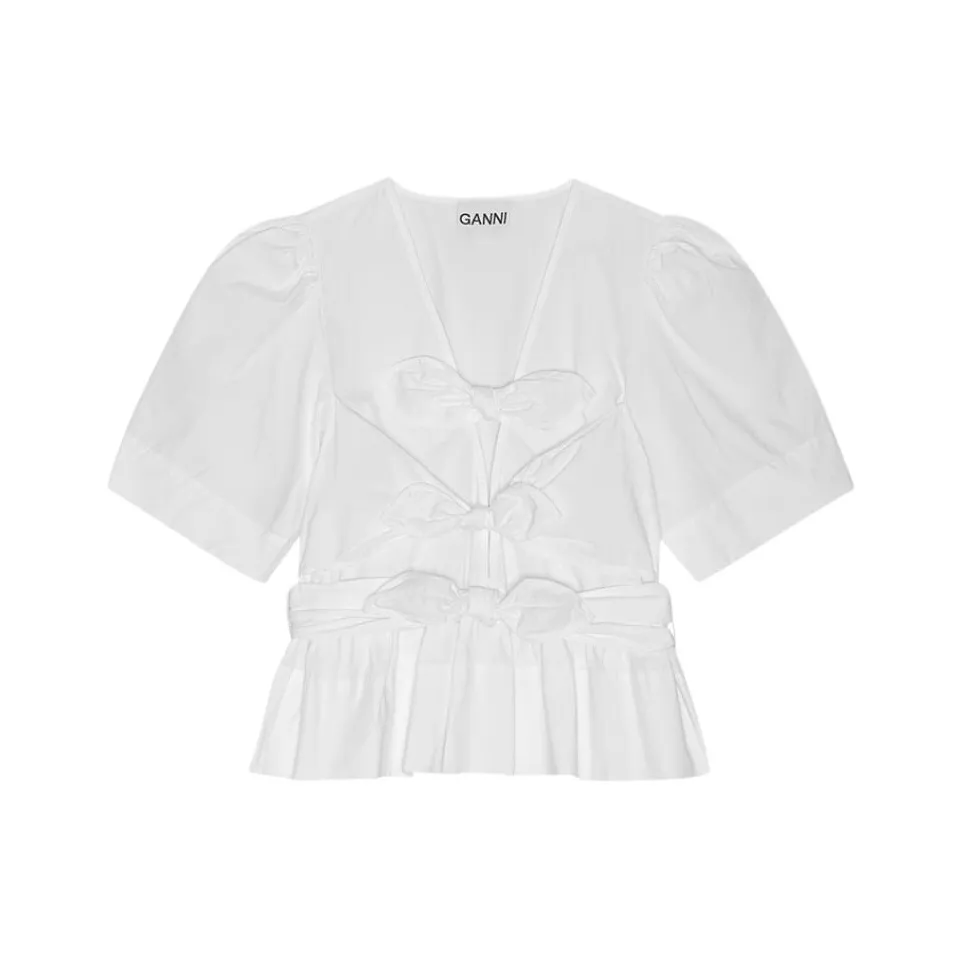 GANNI Белые Женские Рубашки