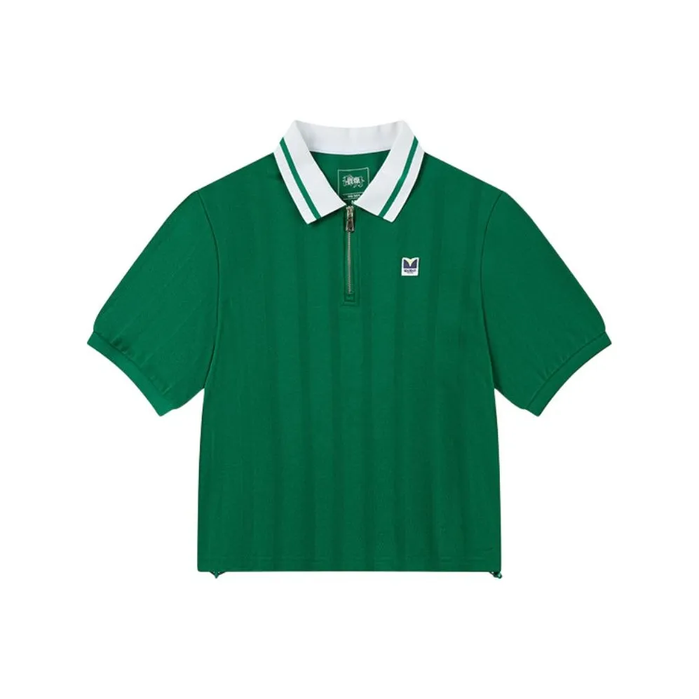 QIAODAN Sports Life Collection Поло Женское Rainforest Зеленый