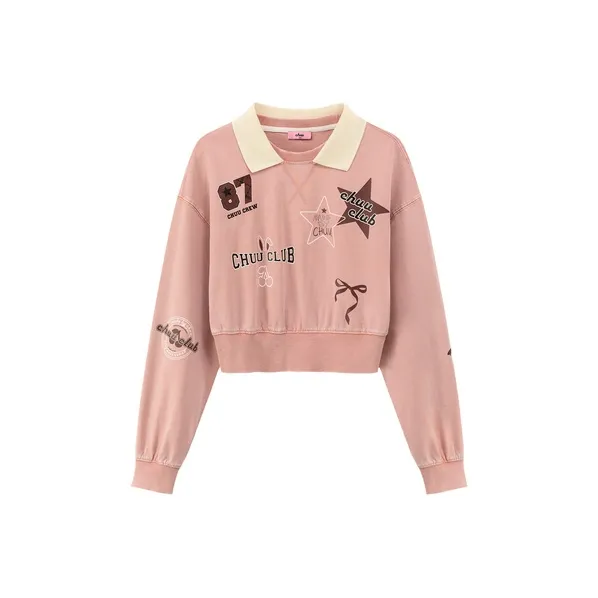 CHUU Розовый Женские Свитшоты