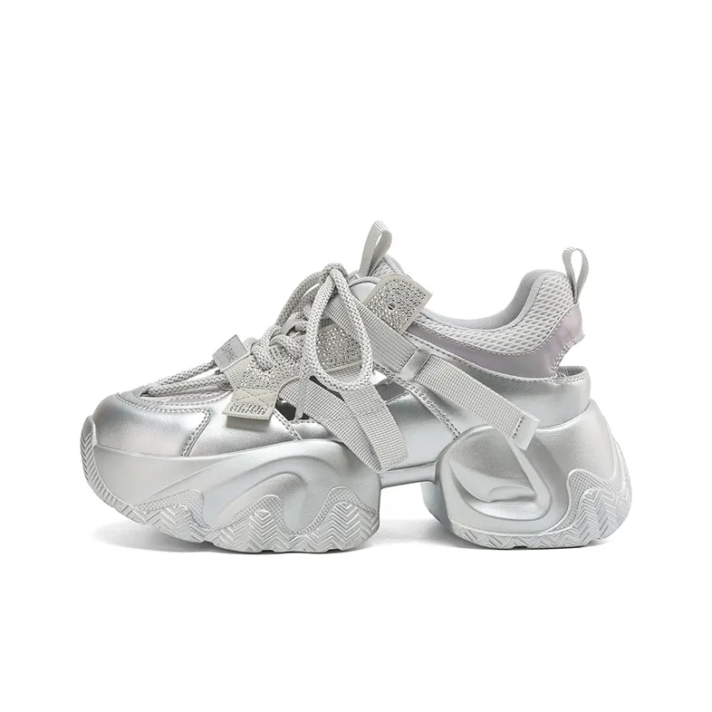 DAPHNE Waterproof Height Increase Low Top Chunky Sneakers Women's