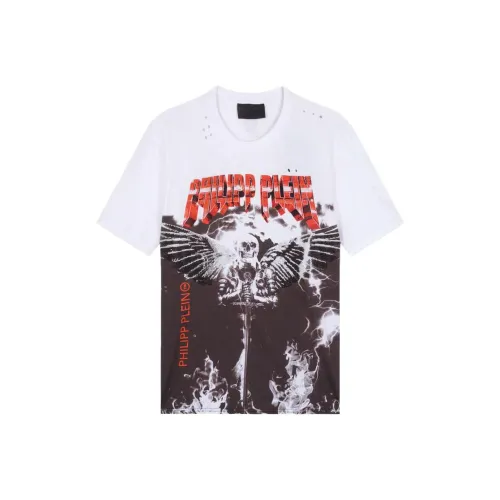 PHILIPP PLEIN Белая Мужская Рубашка