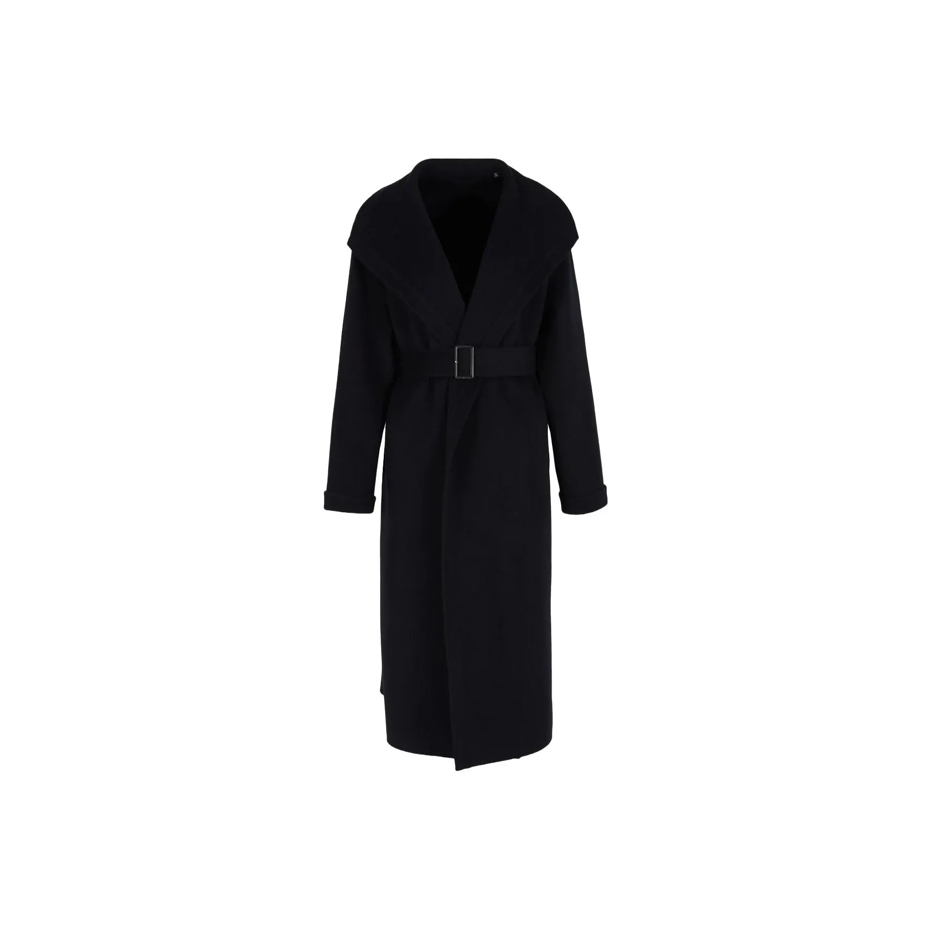 EMPORIO ARMANI Compact Double Wool blend Robe Coat