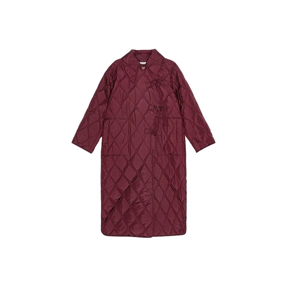 GANNI Coats Women's Noble Red