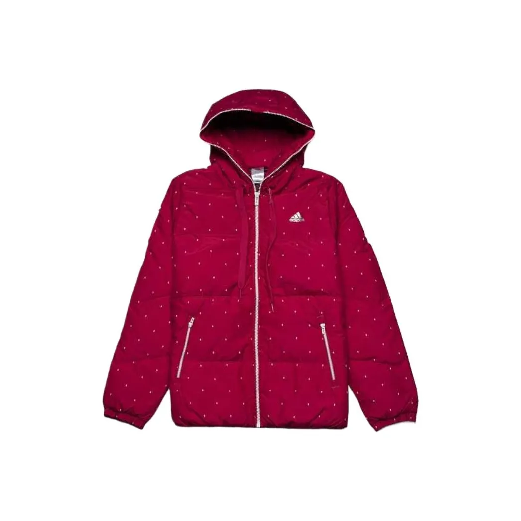 Adidas Женские красные пуховики