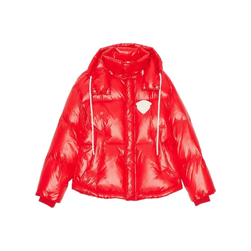 Ed Hardy FW23 Down Jacket Women's Warm Neon Rose Red