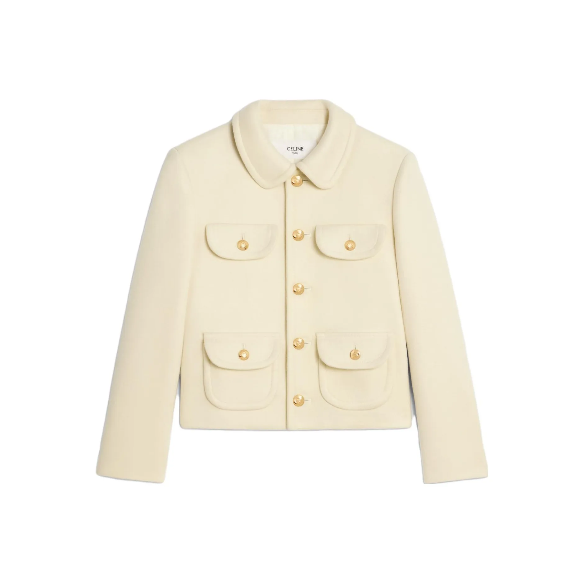 CELINE Collared Button-Up Jacket