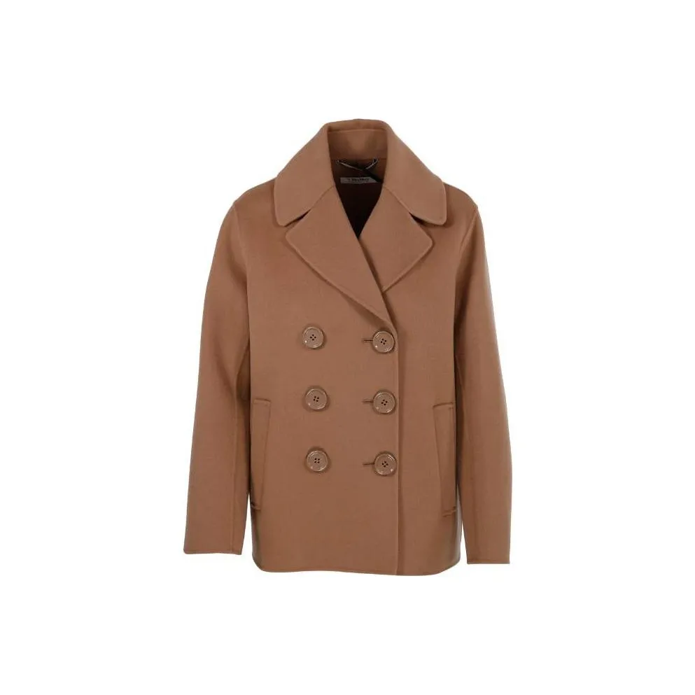 'S MAX MARA Windsor Button Up Straight Hem Coat