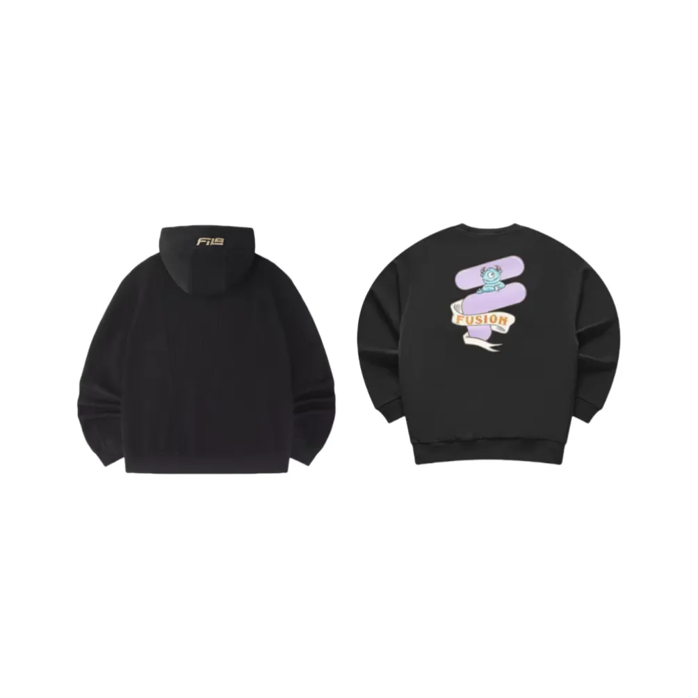 FILA FUSION Повседневная спортивная одежда Унисекс Черный