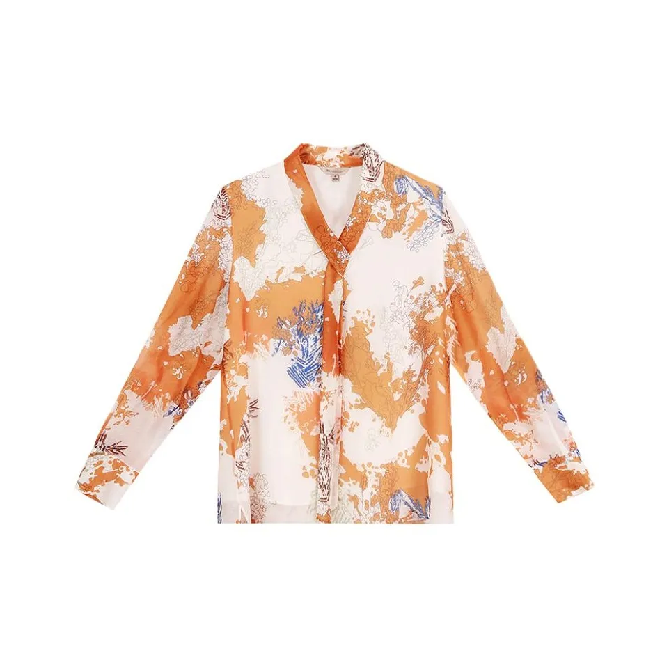 BBLLUUEE Рубашка Женские Ri MU Оранжевый