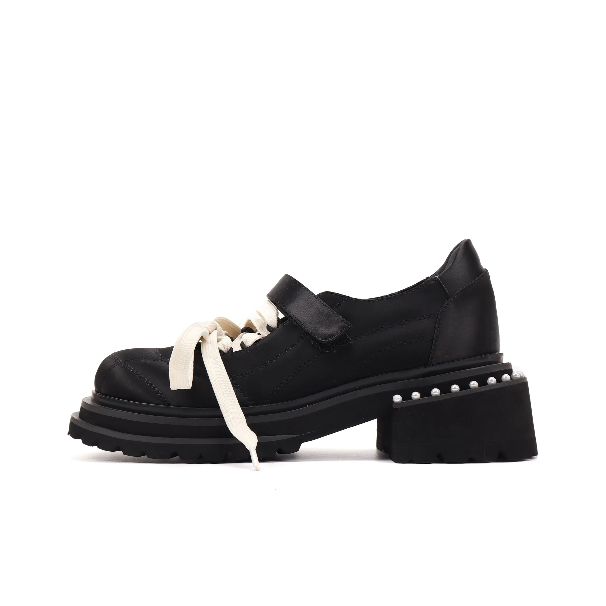 Asthershop Грубый каблук Туфли Мэри Джейн Женские Черные