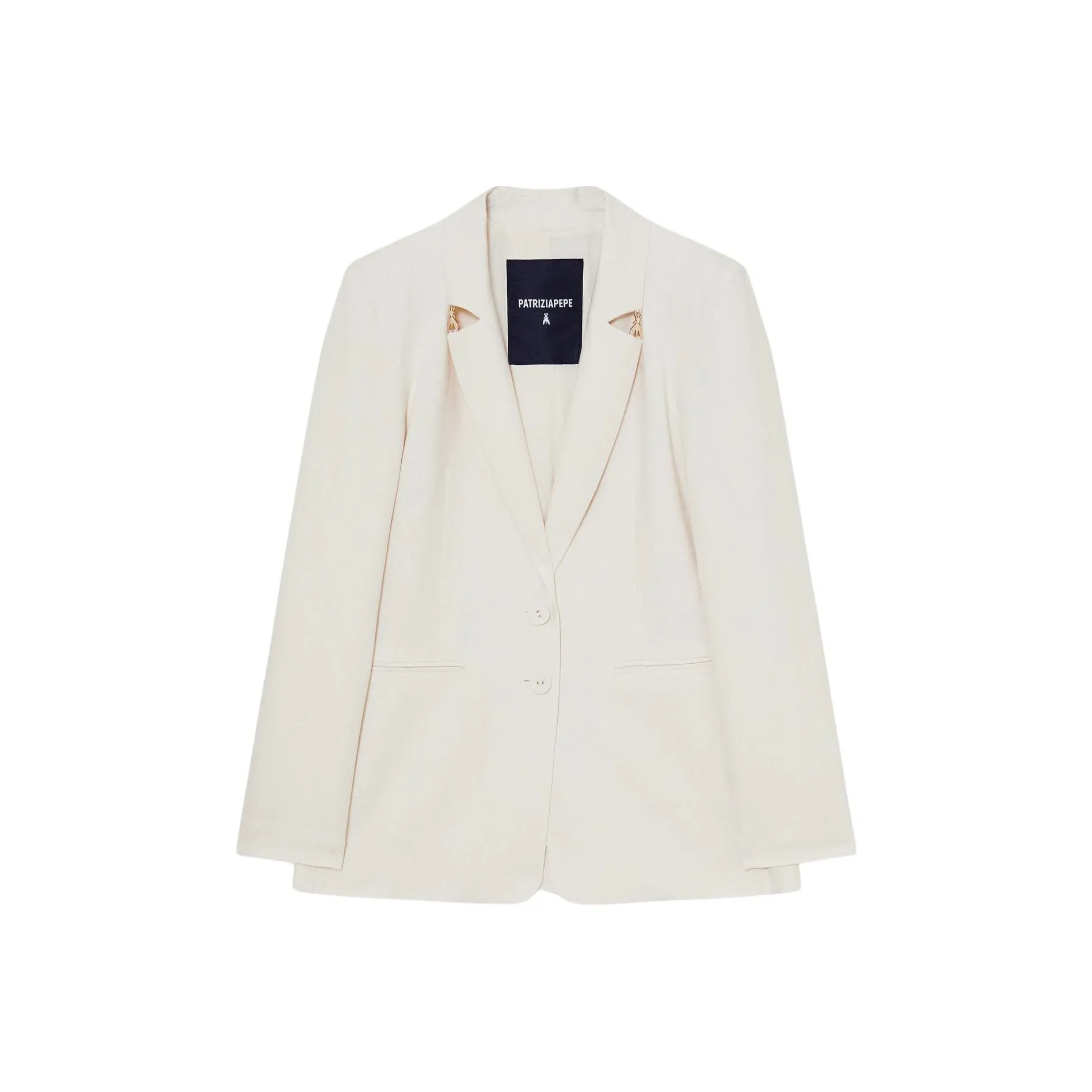 Patrizia Pepe Logo plaque Detailed Blazer