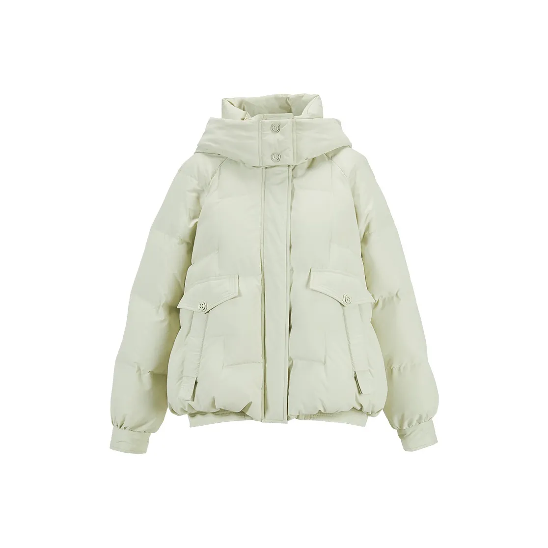 XIANGYING Пуховик Женский Шалфей Зеленый