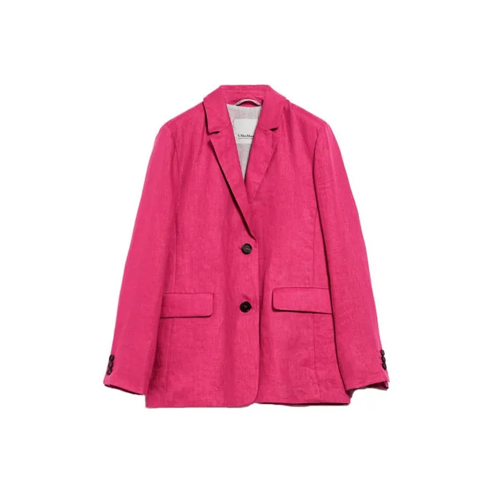'S MAX MARA Single breasted Linen Blazer