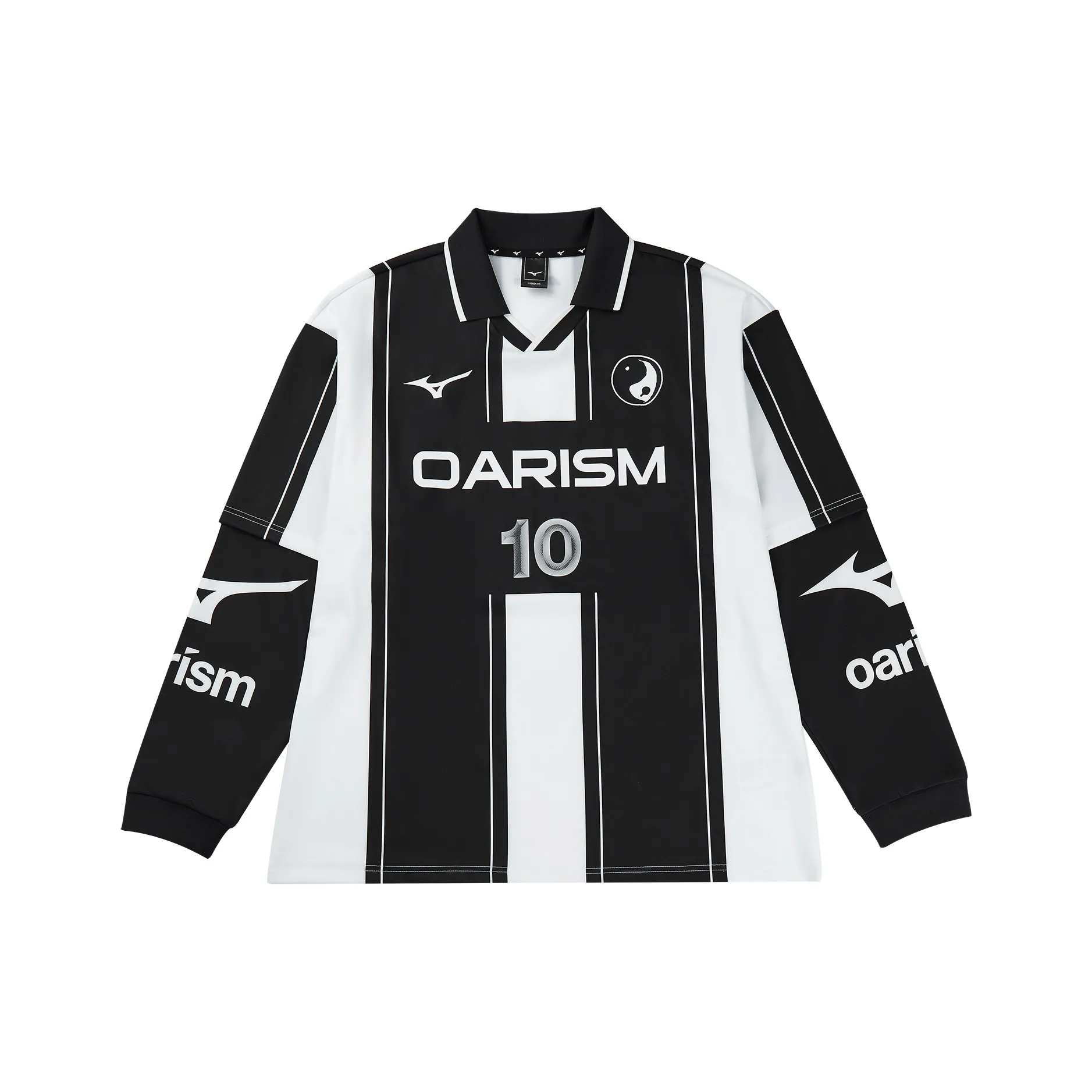 Mizuno x Oarism T-Shirt Коробка Включено Унисекс Обсидиан Черный