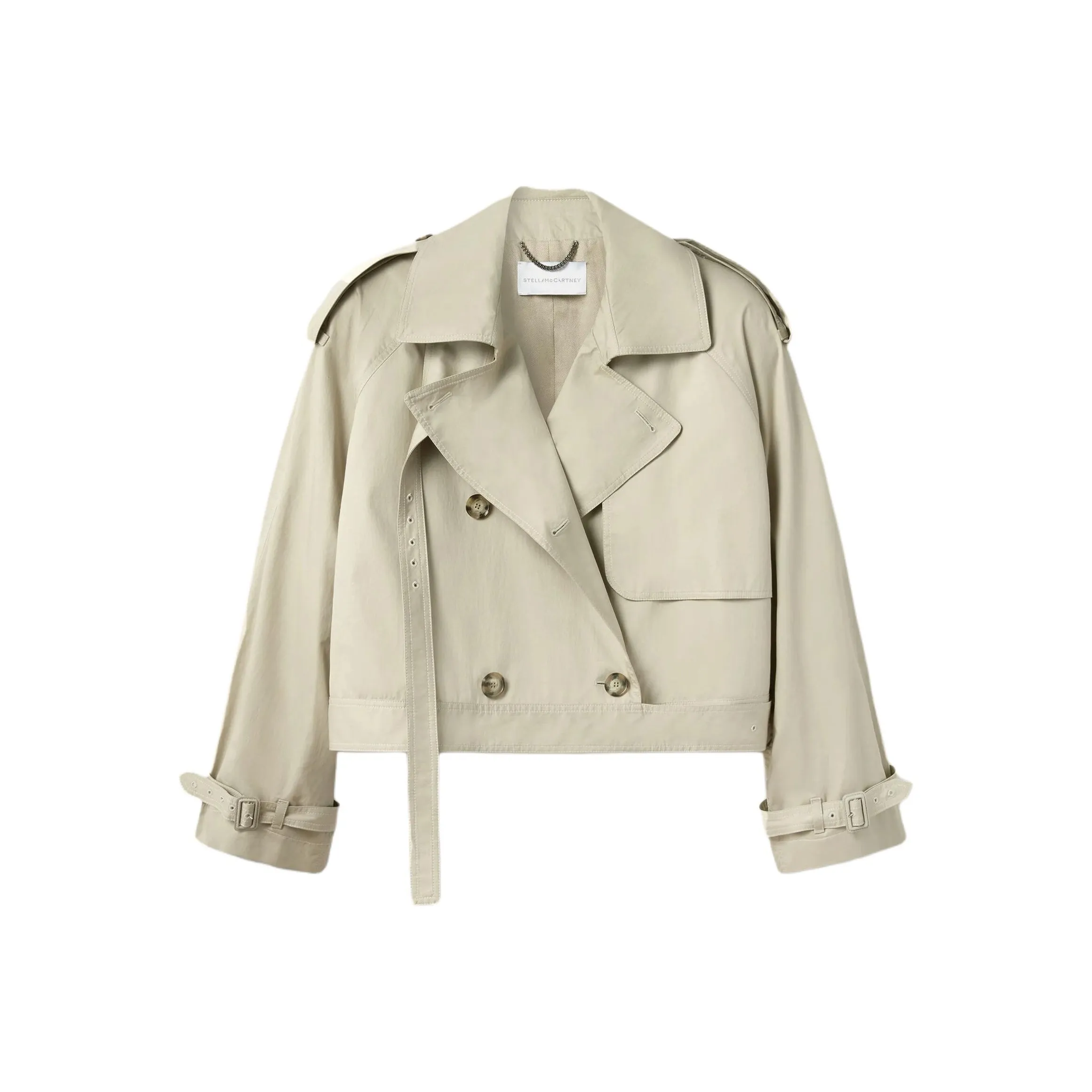 Stella McCartney Cropped Belt Detail Trench Jacket