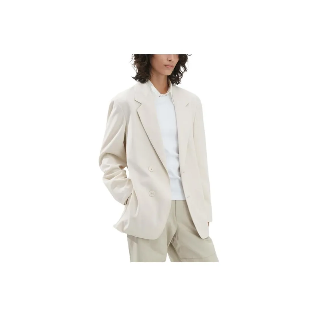 Uniqlo U Collection SS23 Бизнес-костюм Женский Светлый Бежевый