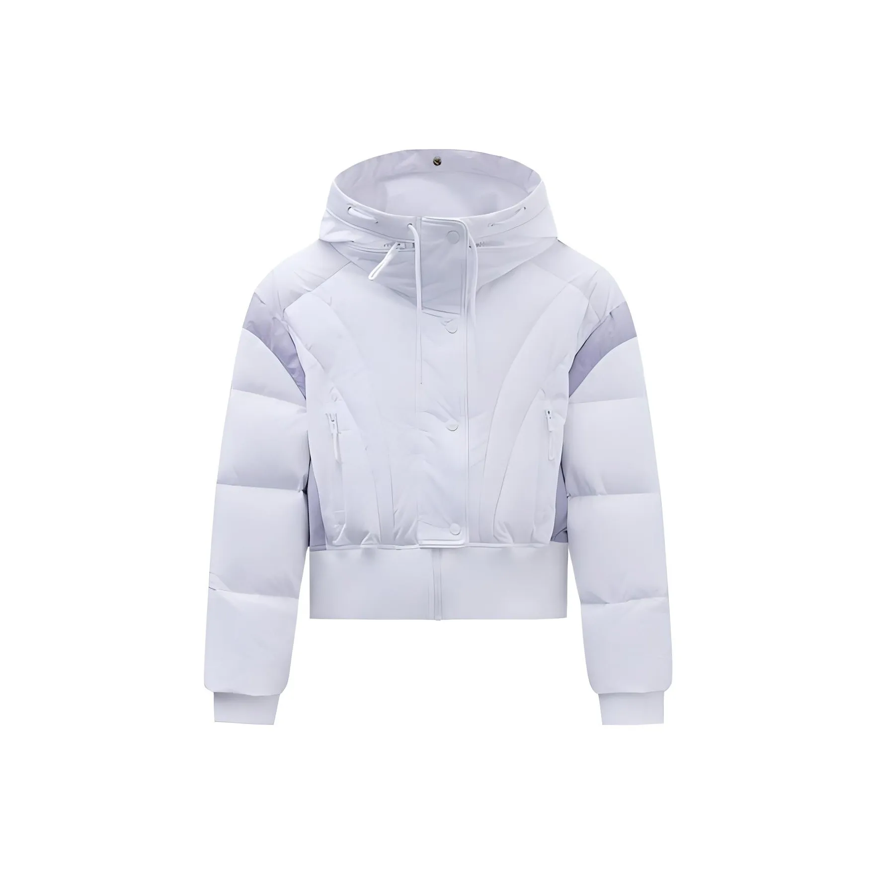 ANTA x CHENPENG Куртка Женская Снежно-Белый Светло-Фиолетовый Серый