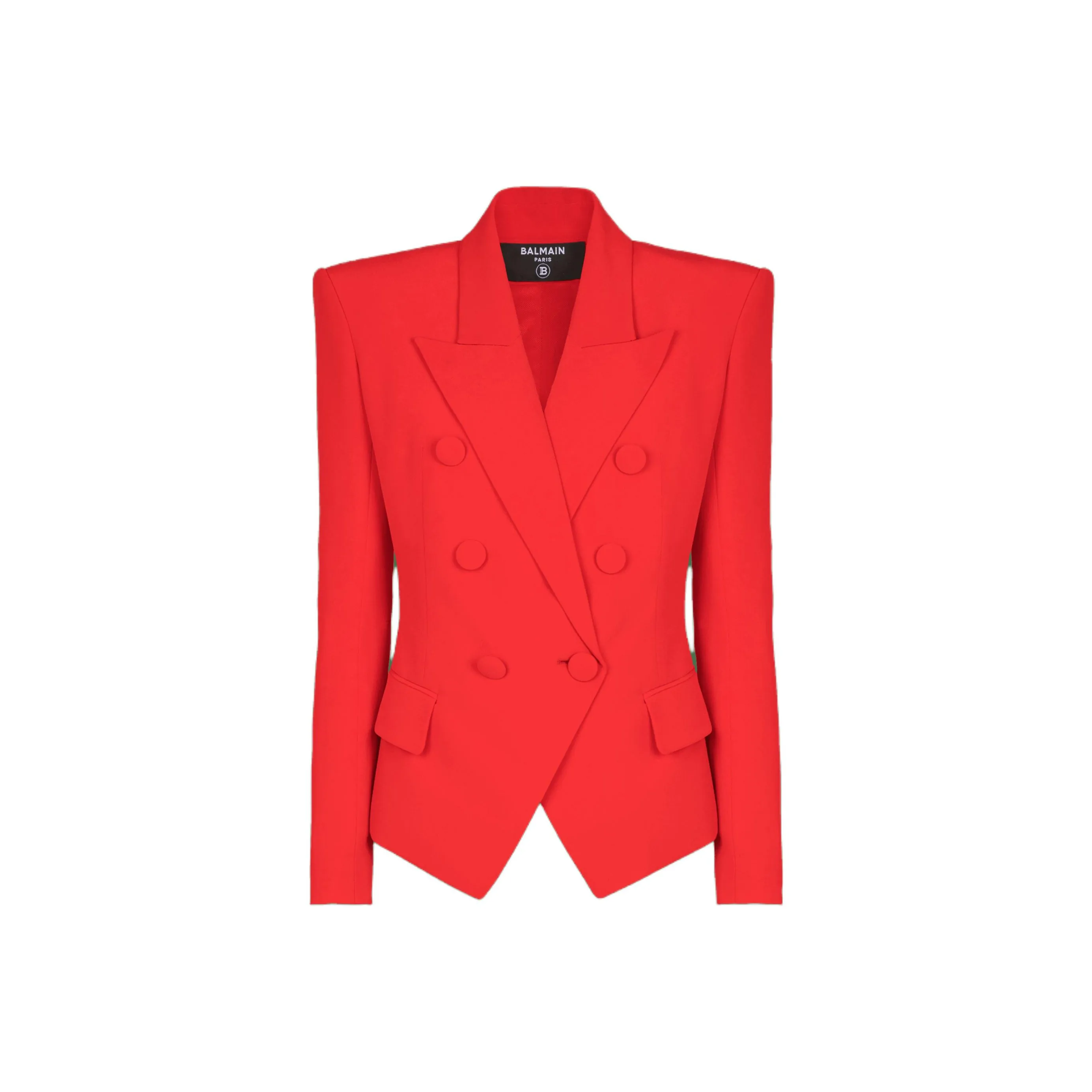 BALMAIN Fitted Crepe 6 Button Jacket