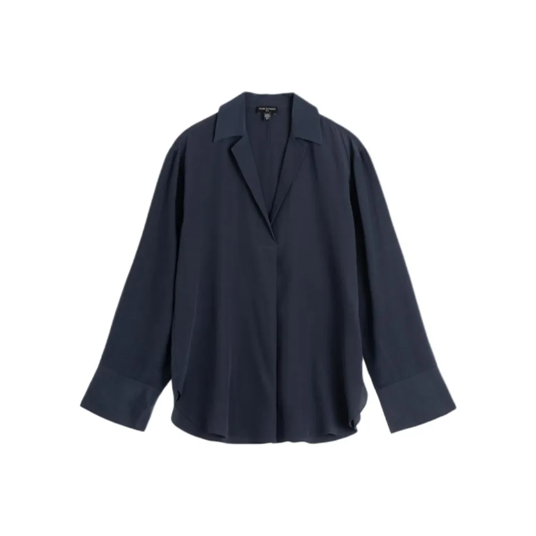 CLUB MONACO Рубашка Женская Темно-Синяя