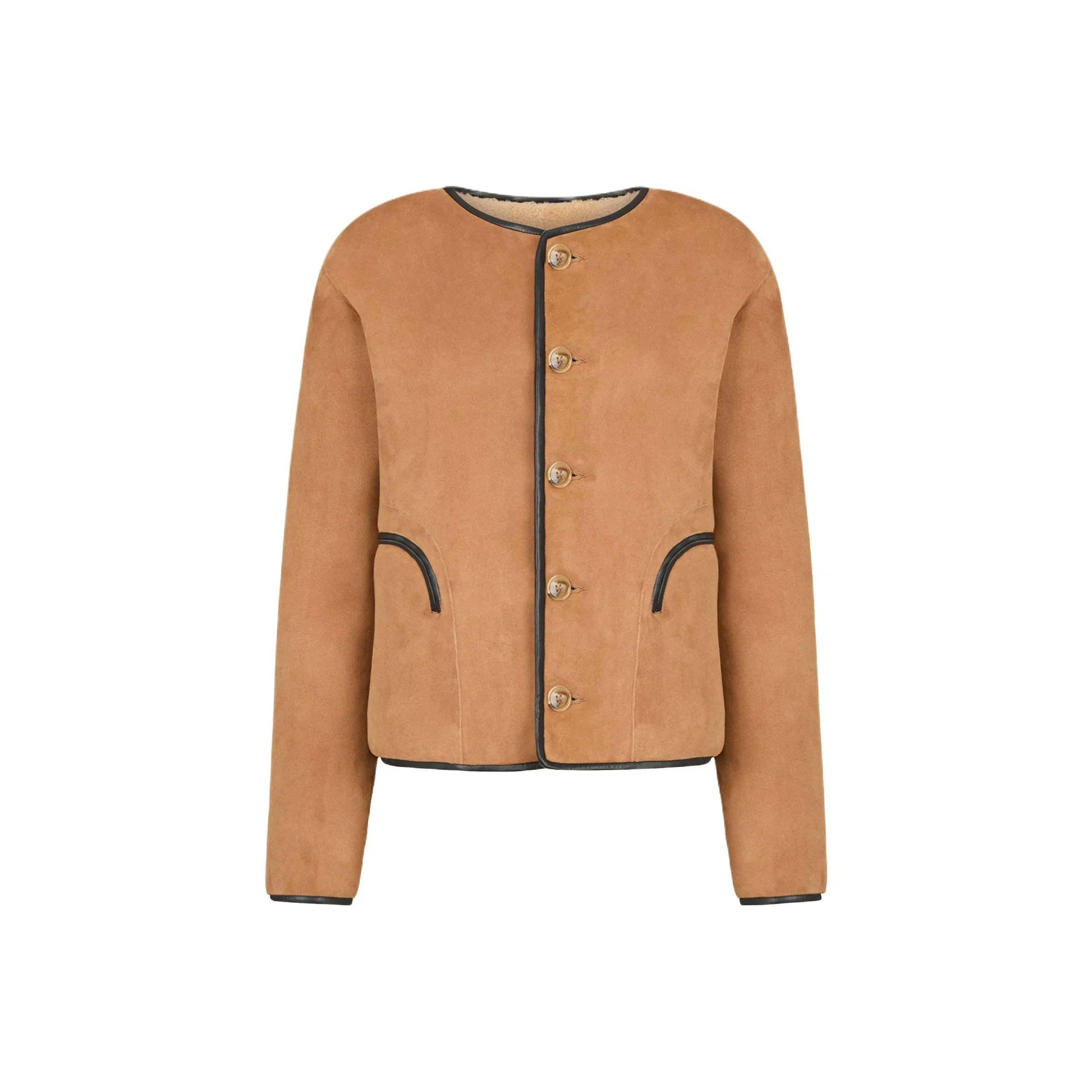 Blazé Milano Reversible Shearling Bolero Jacket