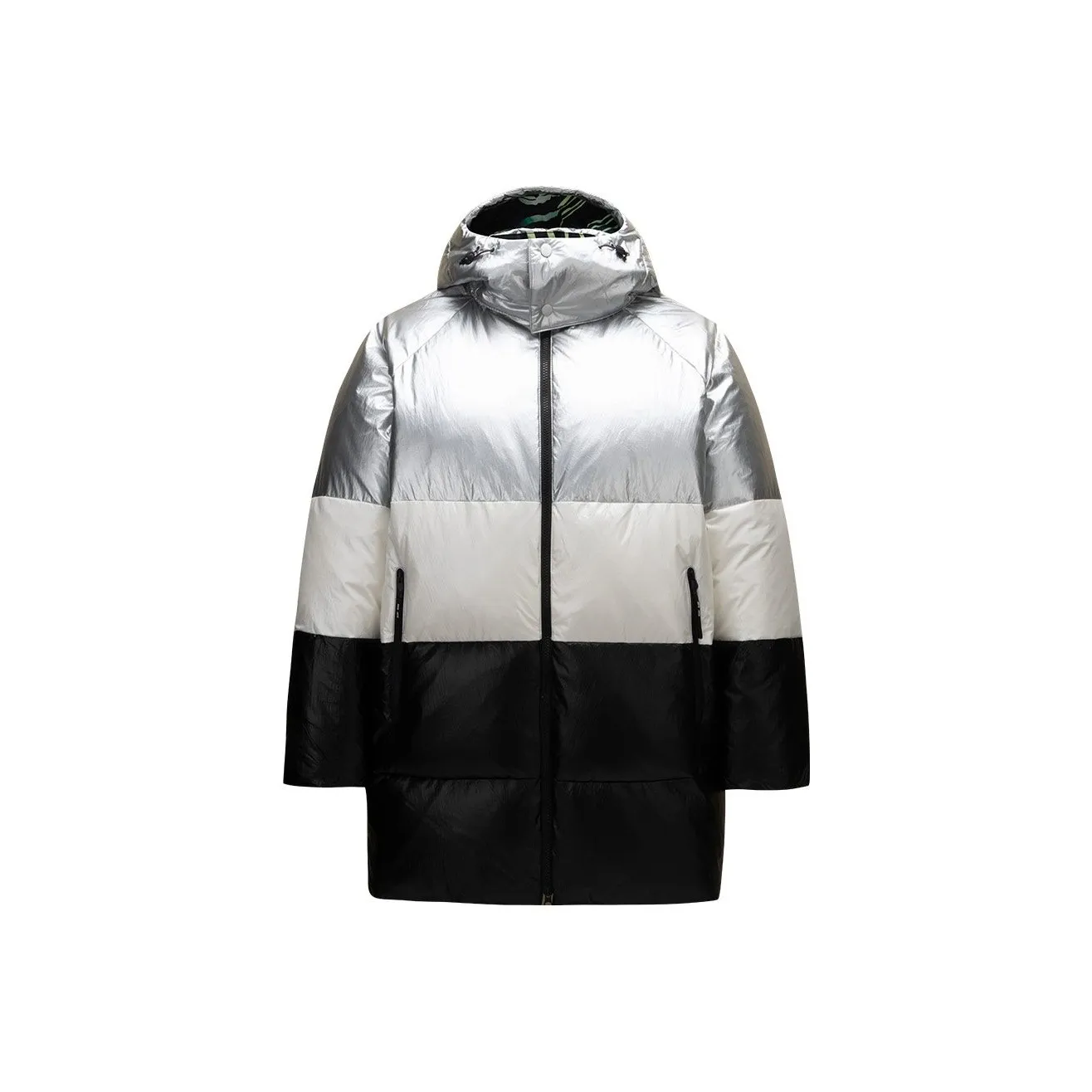 ANTA Life Collection Пуховик Женский Металлический Серебристый Папирус Белый