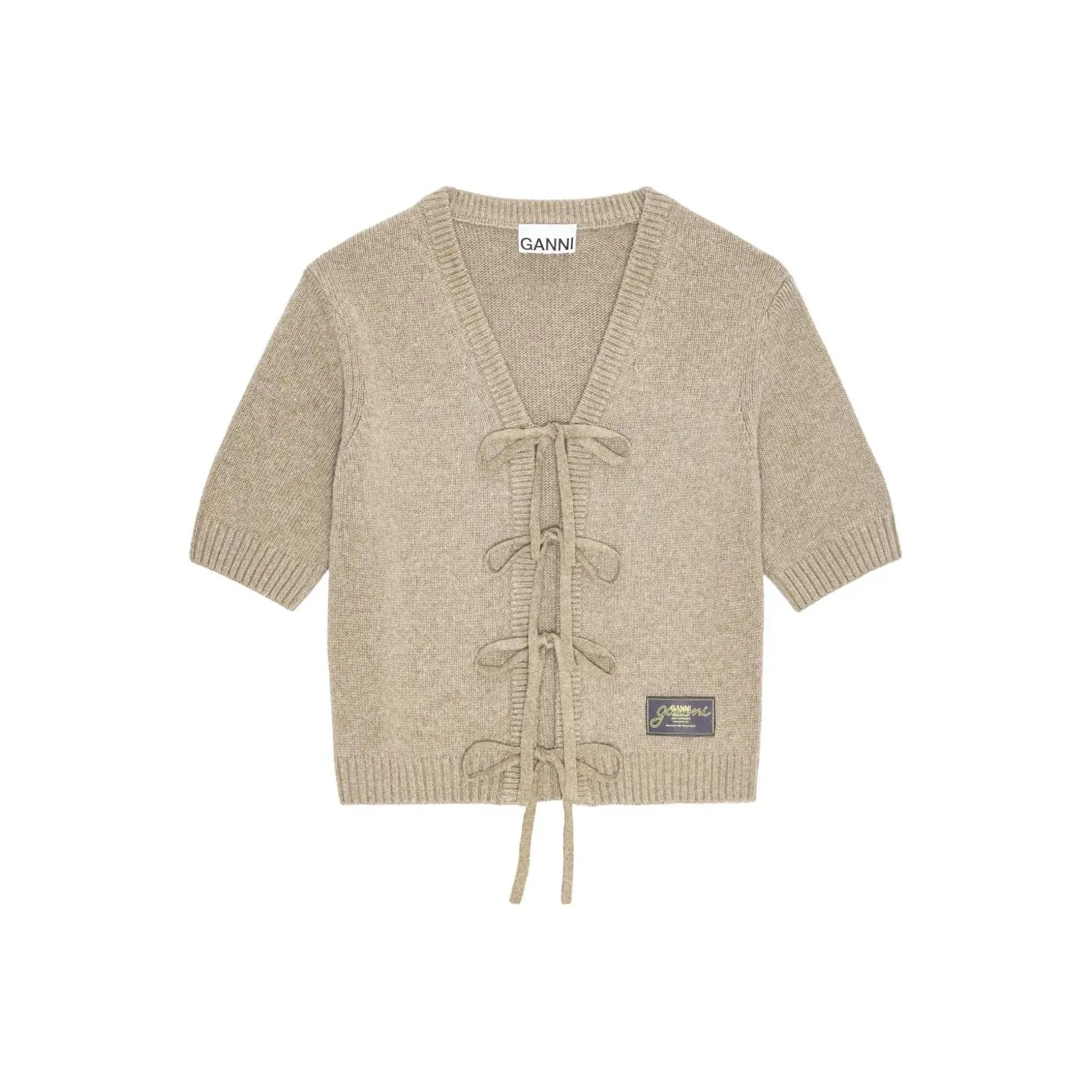 GANNI Бежевый Женская Трикотажная Одежда