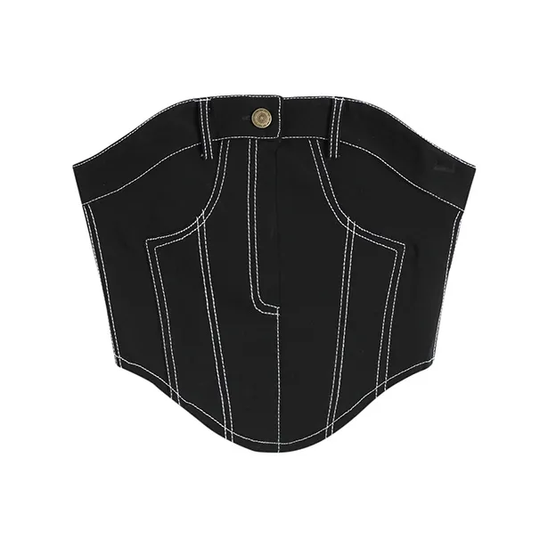 ABBY GODDESS Без бретелек Топ Женский Черный